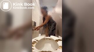 BEATIFUL EBONY SCAT BABE SHITTING IN PUBLIC TOILETS, ScatKings.com Scat Porn 5 ScatKings.com Scat Porn