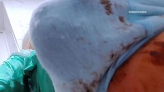 Big shit in blue panties and dress, ScatKings.com Scat Porn 10 ScatKings.com Scat Porn