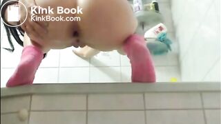 Brunette with glasses shitting and taste it, ScatKings.com Scat Porn 7 ScatKings.com Scat Porn