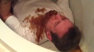 Diarrhea on husbands face, ScatKings.com Scat Porn 18 ScatKings.com Scat Porn