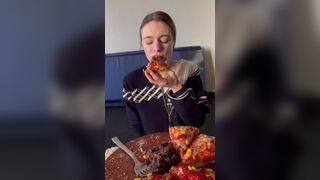 Eating a Pizza with Shit on it, ScatKings.com Scat Porn 11 ScatKings.com Scat Porn