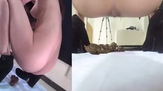 Longhaired asian girl pooping on cam, ScatKings.com Scat Porn 7 ScatKings.com Scat Porn