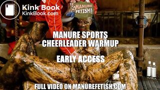Manure Sports Cheerleader Warmup in Cowshit, ScatKings.com Scat Porn 5 ScatKings.com Scat Porn