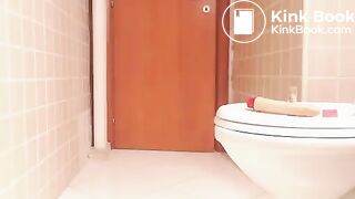 Nasty camgirl shits on bathroom floor, ScatKings.com Scat Porn 1 ScatKings.com Scat Porn