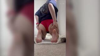 Pantypoop - Filling red panties, ScatKings.com Scat Porn 16 ScatKings.com Scat Porn