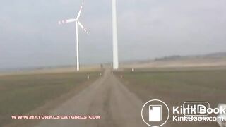 Pooping by a wind turbine, ScatKings.com Scat Porn 2 ScatKings.com Scat Porn
