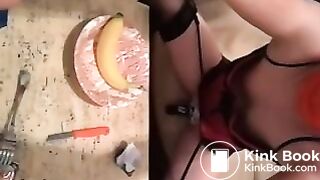 Scheiße mit Banane und Pudding gefressen, ScatKings.com Scat Porn 6 ScatKings.com Scat Porn