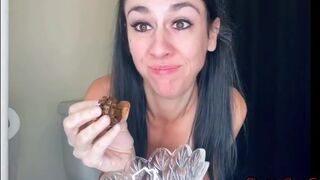 Stupid skinny bitch shits eats her shit and pukes, ScatKings.com Scat Porn 5 ScatKings.com Scat Porn