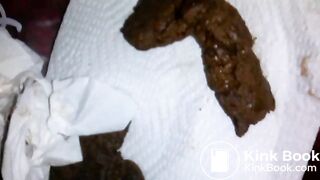 Swallow long turd GAGGING!!, ScatKings.com Scat Porn 4 ScatKings.com Scat Porn