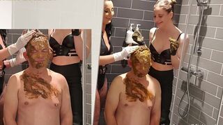 Two mistresses rubbing shit on slave, ScatKings.com Scat Porn 11 ScatKings.com Scat Porn