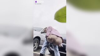 crazy scat bitch shit in a car park, ScatKings.com Scat Porn 9 ScatKings.com Scat Porn