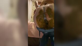 she smears shit in her jeans, ScatKings.com Scat Porn 18 ScatKings.com Scat Porn